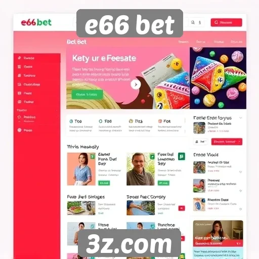 Análise da interface de usuário do site e66 bet